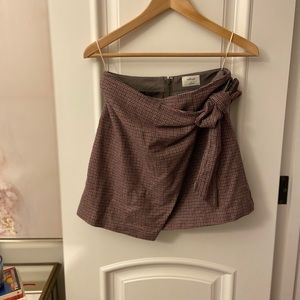 Aritzia Wilfred Classic Mini Skirt with Tie